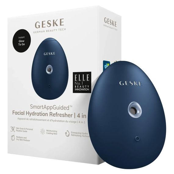 Електронний освіжувач для зволоження обличчя GESKE Facial Hydration Refresher 4в1 gray, Синій