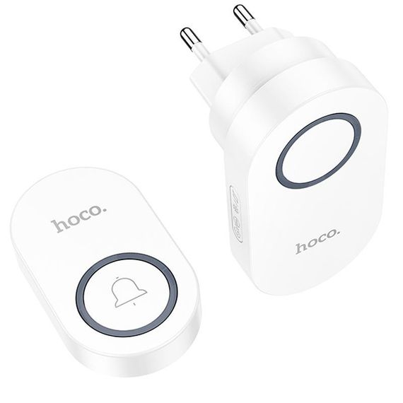 Дверной звонок Hoco HI25 Neon Bell White | Зображення 1