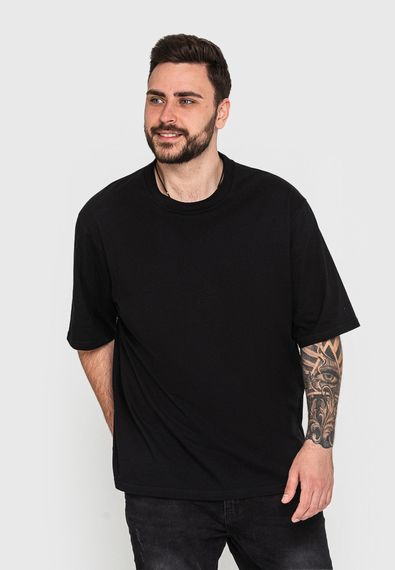 Мужская футболка оверсайз черная, 2XL