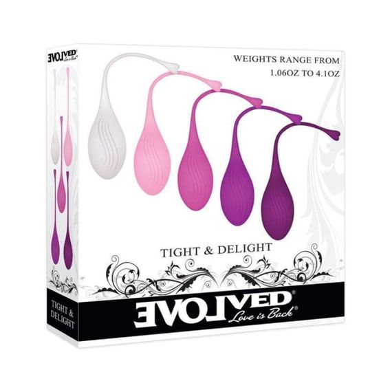 Набор вагинальных шариков Evolved Tight & Delight разных цветов, 5 шт. Sex Aura | Зображення 5