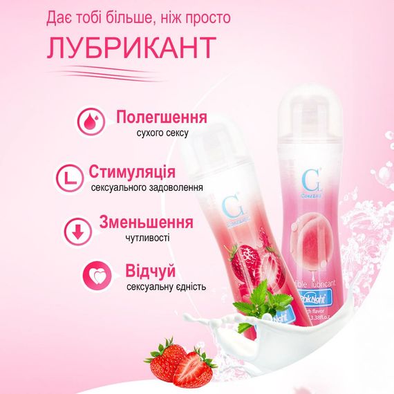 Їстівний лубрикант CokeLife Полуниця на водній основі Babydoll 100 мл Червоний 20926 | Зображення 9