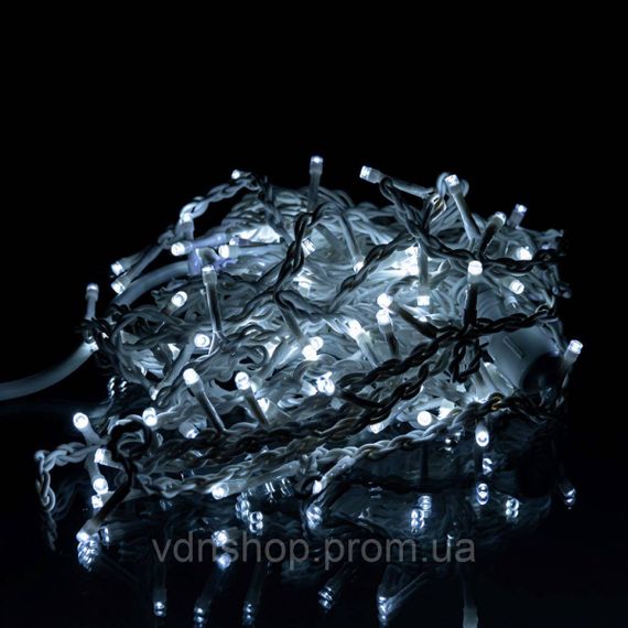 Новогодняя гирлянда уличная Бахрома 6 м 105 LED белый провод Белый 6МWW | Зображення 1