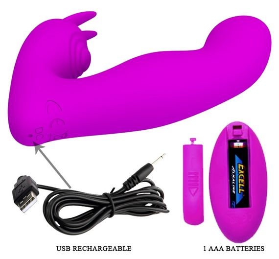 Мультифункціональний вібростимулятор на пульті управління Pretty Love Josephine Violet, BI - 014843W sexstyle | Зображення 7