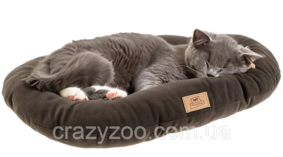 Подушка для собак та котів Ferplast Relax Microfleece 45/2 темно-сіра 43х30 см 83304523 | Зображення 4