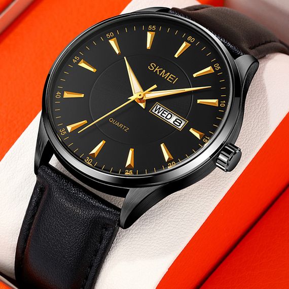 Skmei 2075BKBKGD Black-Black-Gold | Зображення 3