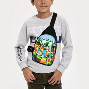 Сумка через плече дитяча Minecraft 29х17 см сумка слінг для хлопчика (02125)