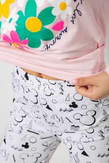 Пижама женская с принтом  -уценка, цвет розовый, 243R1051-U | Зображення 5