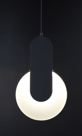 Люстра світлодіодна підвісна LED світильник для квартири на стелю лед 26501 Чорний 55-180х6х18 см. | Зображення 2