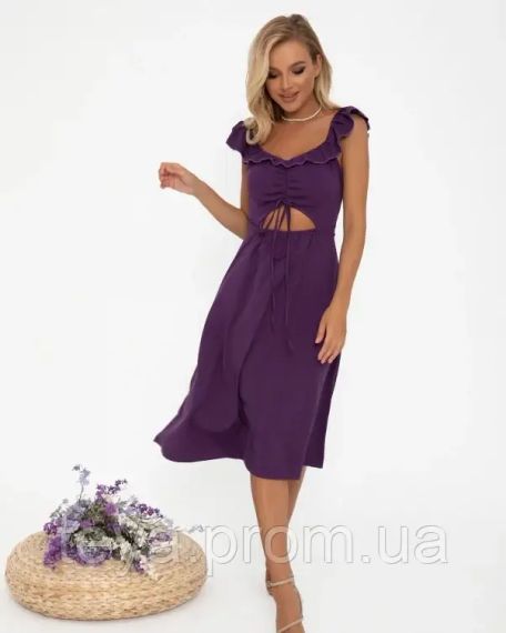 Плаття для жінок колір фіолетовий розмір M FI_000857 | Зображення 3