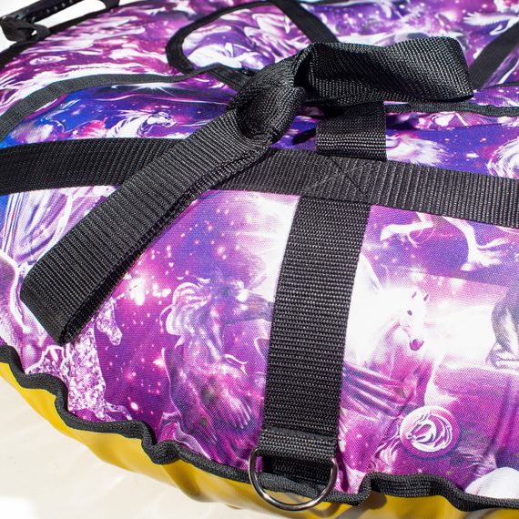 Надувні санки 100 см "єдинороги" (Оксфорд, ПВХ) плюшка для катання по снігу | Зображення 8