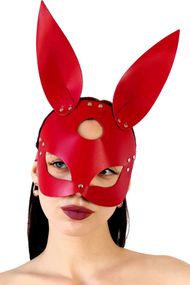 Кожаная маска Зайки Art of Sex Bunny mask One Size Красный