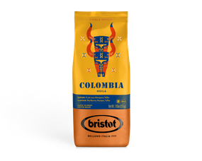 Кава в зернах Bristot Colombia 225г Італія преміум кави Брістот арабіка Колумбія