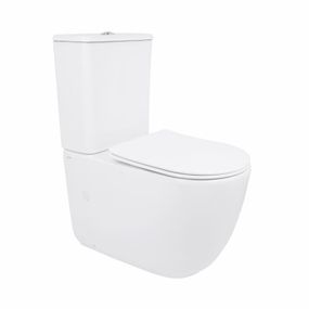 Унитаз напольный Qtap Leo Ultra Quiet 620×355×790 мм c сиденьем Soft-close, White QTLEO27W49261
