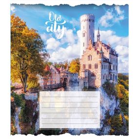 Тетрадь общая "Старый город" 096-630039K-2 в клеточку, 96 листов