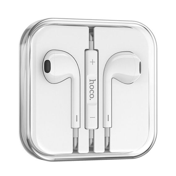 Стерео наушники Hoco M101 (3.5mm/1.2m) White | Зображення 1