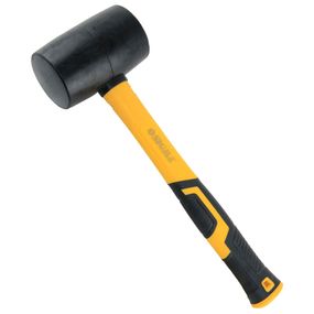 Киянка резиновая Sigma 680 г фибергласовая рукоятка. черная (4317371)