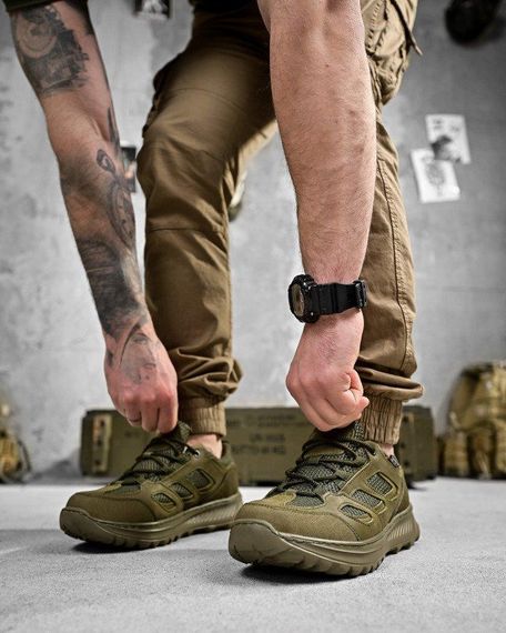 Літні тактичні кросівки PARTIOT олива ДЛ6469 | Зображення 4