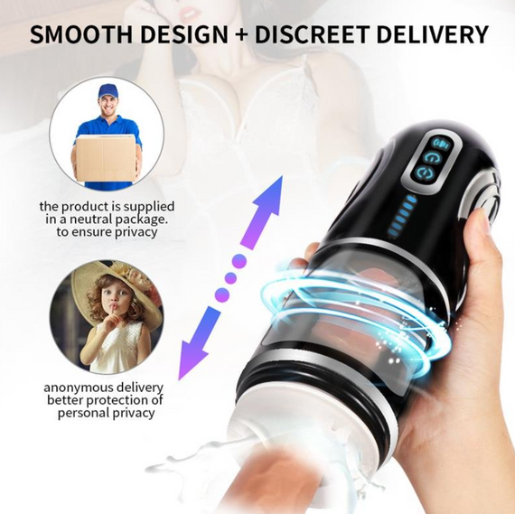 Автоматический 3D мастурбатор Gia Thrusting Cup-Hand Free Sex Aura | Зображення 2
