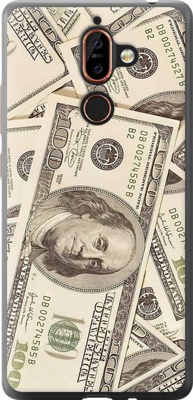 Чехол на Nokia 7 Plus Доллары "3016u-1354-17620"