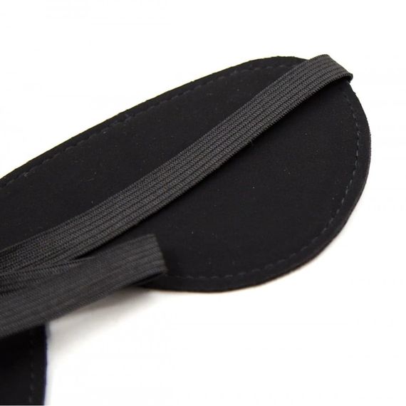 Маска на очі, екошкіра, чорна | Зображення 3