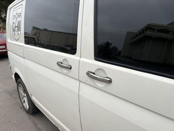 Накладки на торець ручки (нержавіюча сталь) 3 штуки для Volkswagen Caddy 2004-2010 рр. | Зображення 1