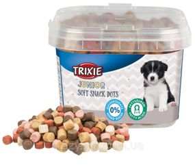 Ласощі для собак Trixie Junior Soft Snack Dots з куркою та лососем 140 г TX-31519