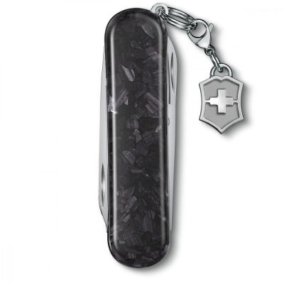 Нож Victorinox Classic SD Brilliant Carbon + брелок-лого (0.6221.90) | Зображення 2