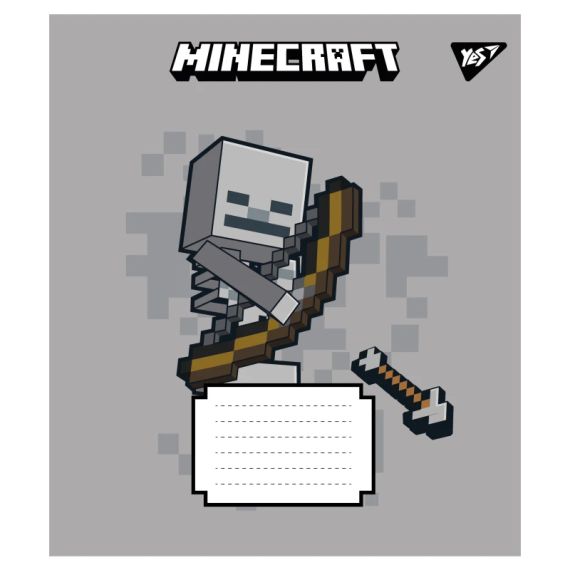 Зошит учнівський Minecraft Signs YES 767561 24 аркуши Різнокольоровий shop (4823092291585) | Зображення 1