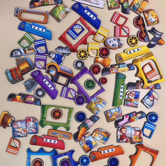 Дерев'яний дитячий сортер "Потяг великий" (ПСД296) PSD296 | Зображення 4