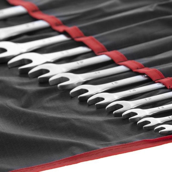 Набір ключів комбінованих, 12 од., 8-30 мм, Cr-V, чохол INTERTOOL HT-1251 | Зображення 2