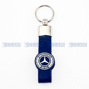 Брелок силиконовый синий Mercedes Benz, Турция, MB7,