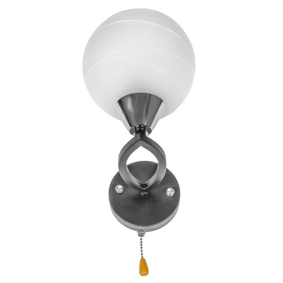 Бра настенное накладное шар LK-605W/1 E27 BK | Зображення 1