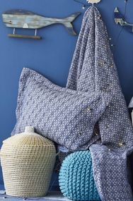 Покривало Karaca Home 10948 Туреччина 160*220 см  Поліестер Синій