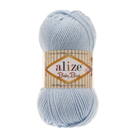 Пряжа Alize Baby Best No 183 (Алізе Бебі Бест) – 10% Бамбук, 90% Антипілінг Акрил, 100г/240м