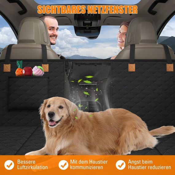 Чехол для перевозки собак на заднее сиденье авто, автогамак водонепроницаемый накидка защитная подстилка | Зображення 6