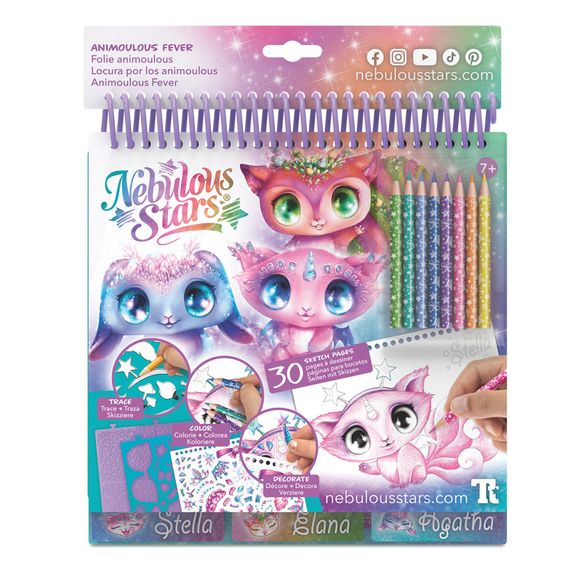 Набір для творчості Скетчбук: Зіркові друзі Nebulous Stars 11141 з олівцями | Зображення 1