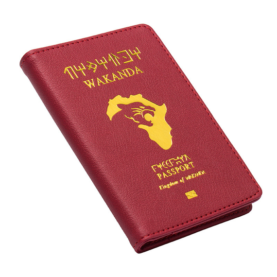 Обкладинка для паспорта SV у стилі Kingdom of WAKANDA 14.5*10cm Style 3, Червоний