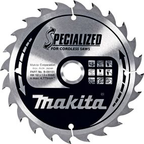 Диск пильный по дереву 160х20 мм 24T Makita B-09151