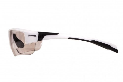 Окуляри фотохромні (захисні) Global Vision Hercules-7 White Photochromic (clear), фотохромні прозорі в білій оправі | Зображення 3