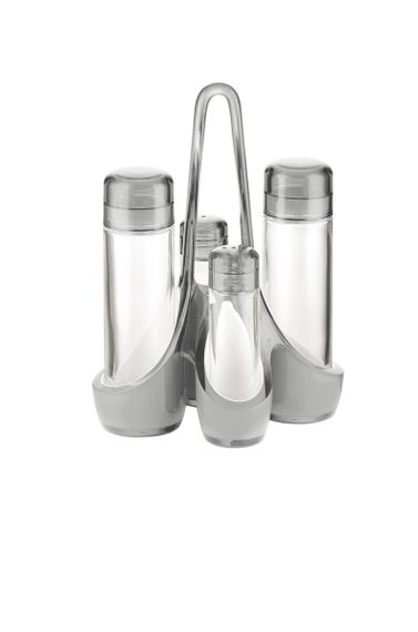 Набор для специй на подставке Guzzini Everyday 24880092 24х18,5х14 см серый