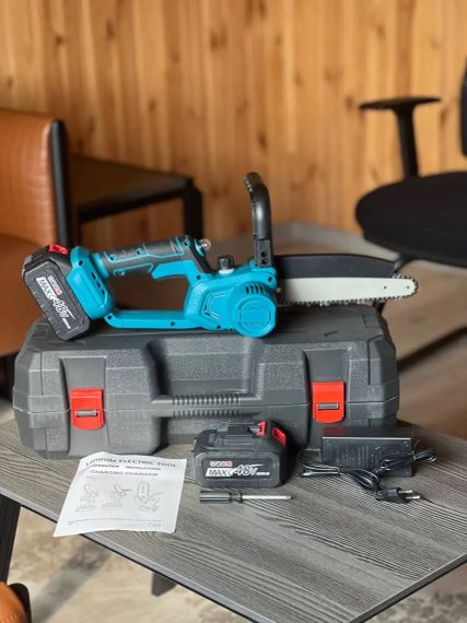 Акумуляторна міні електрична Electric chain saw 8 дюймів | Зображення 2
