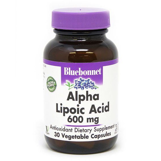 Альфа-ліпоєва кислота Bluebonnet Nutrition Alpha Lipoic Acid 600 mg 30 Veg Caps BLB0855
