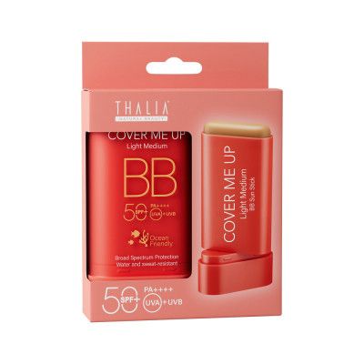 Солнцезащитный ВВ крем стик Thalia для лица с SPF 50 Light Medium 20 мл