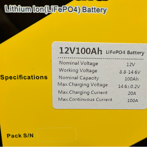Аккумулятор LiFePO4, LiitoKala, 12 В, 100 Ач, BMS smart плата | Зображення 1