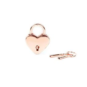 Замочек Liebe Seele Heart Shape Padlock Rose Gold (2 шт) sexstyle