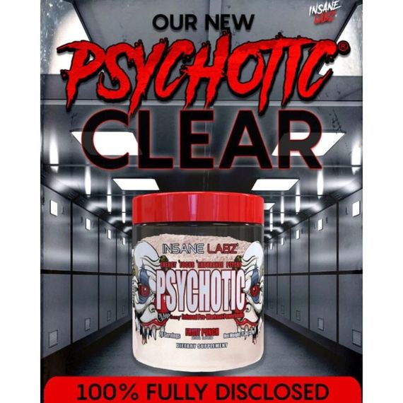 Предтренировочный комплекс Insane Labz Psychotic Clear 20 serv (Lemonade) | Зображення 2