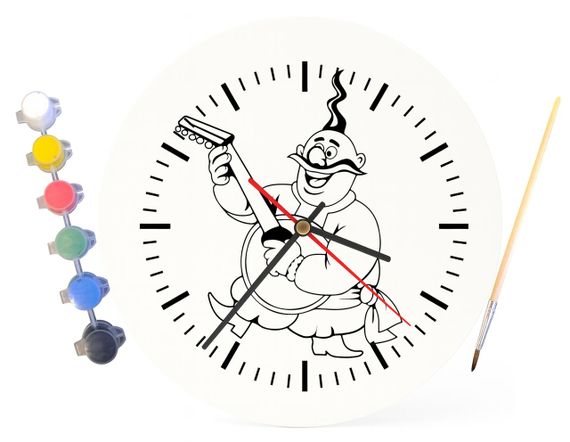 Детский набор для творчества часы раскраска Казак 30 см (Г0203) | Зображення 2