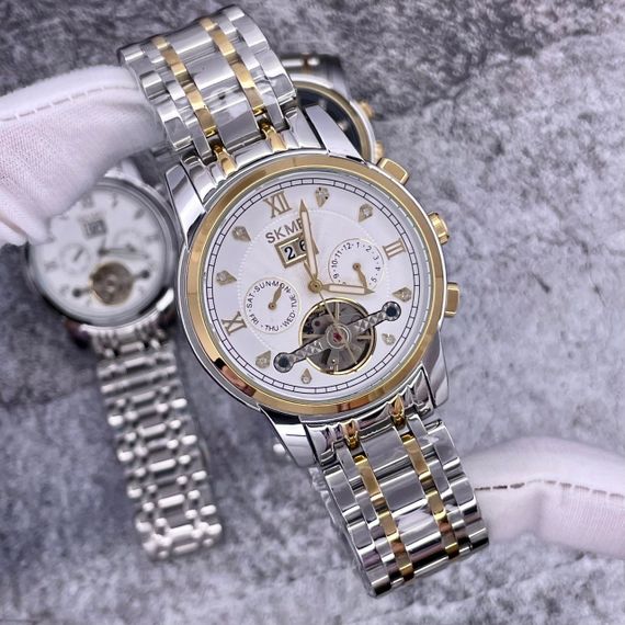Жіночий годинник Skmei M029TGDSI Gold-Silver-Silver | Зображення 4