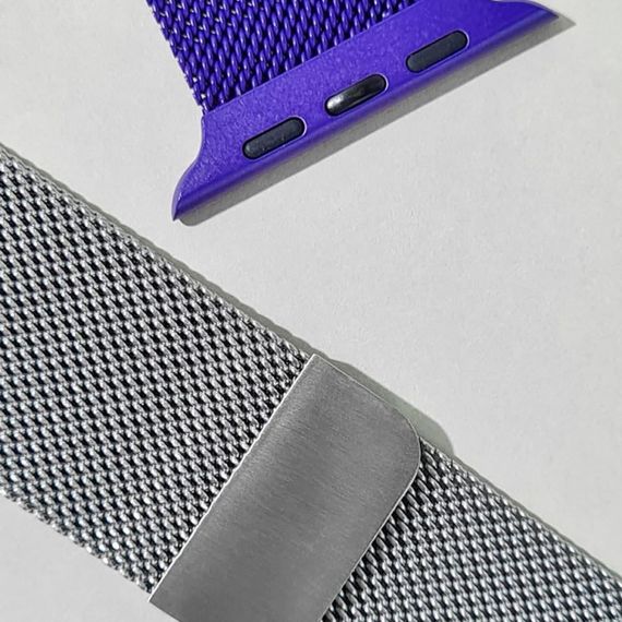 Ремешок Apple Watch Milanese Loop 38/40/41 mm, ремешок для часов apple, ремешок магнитный для смарт часов light purple | Зображення 4