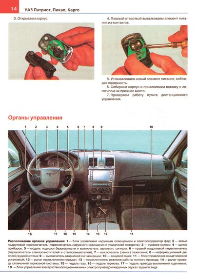 UAZ Patriot, Pickap, Cargo з 2012 р.. Посібник з ремонту й експлуатації. Книга | Зображення 5